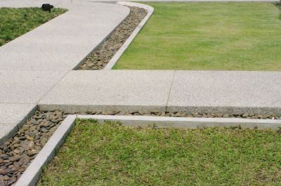 Yard Curbing Installation