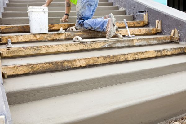 Concrete Steps Pouring in Indio