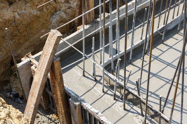 Concrete Footing Pouring in Indio