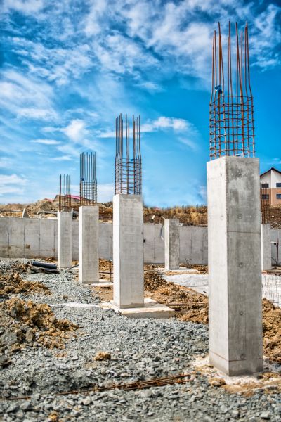 Concrete Footer Pouring in Indio